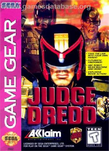 Cover Judge Dredd for Game Gear